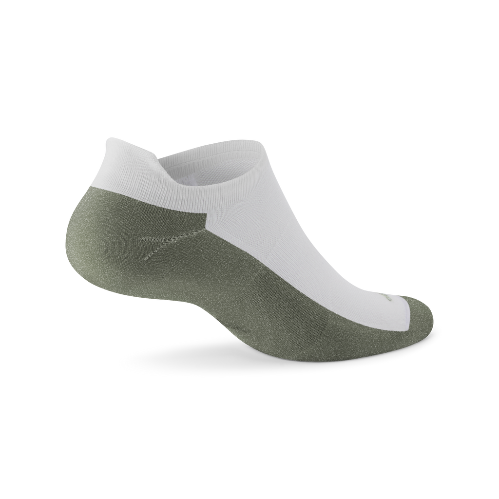 Anytime Ankle Sock - Blizzard/Thunder Green