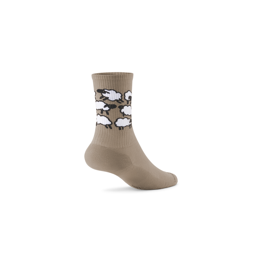 Anytime Crew Sock - Rugged Beige/Blizzard (Natural Black Sole)