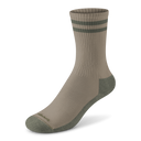 Anytime Crew Sock - Rugged Beige/Thunder Green Stripe