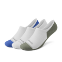 Anytime No Show Sock - Blizzard/Royal Blue/Thunder Green