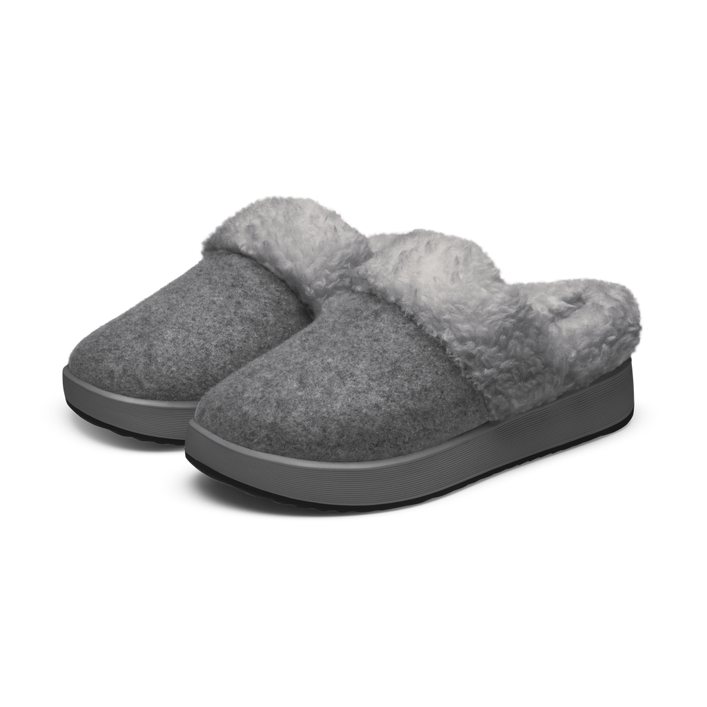 Women's Kiwi Slipper - Medium Grey (Pebble Grey Sole)