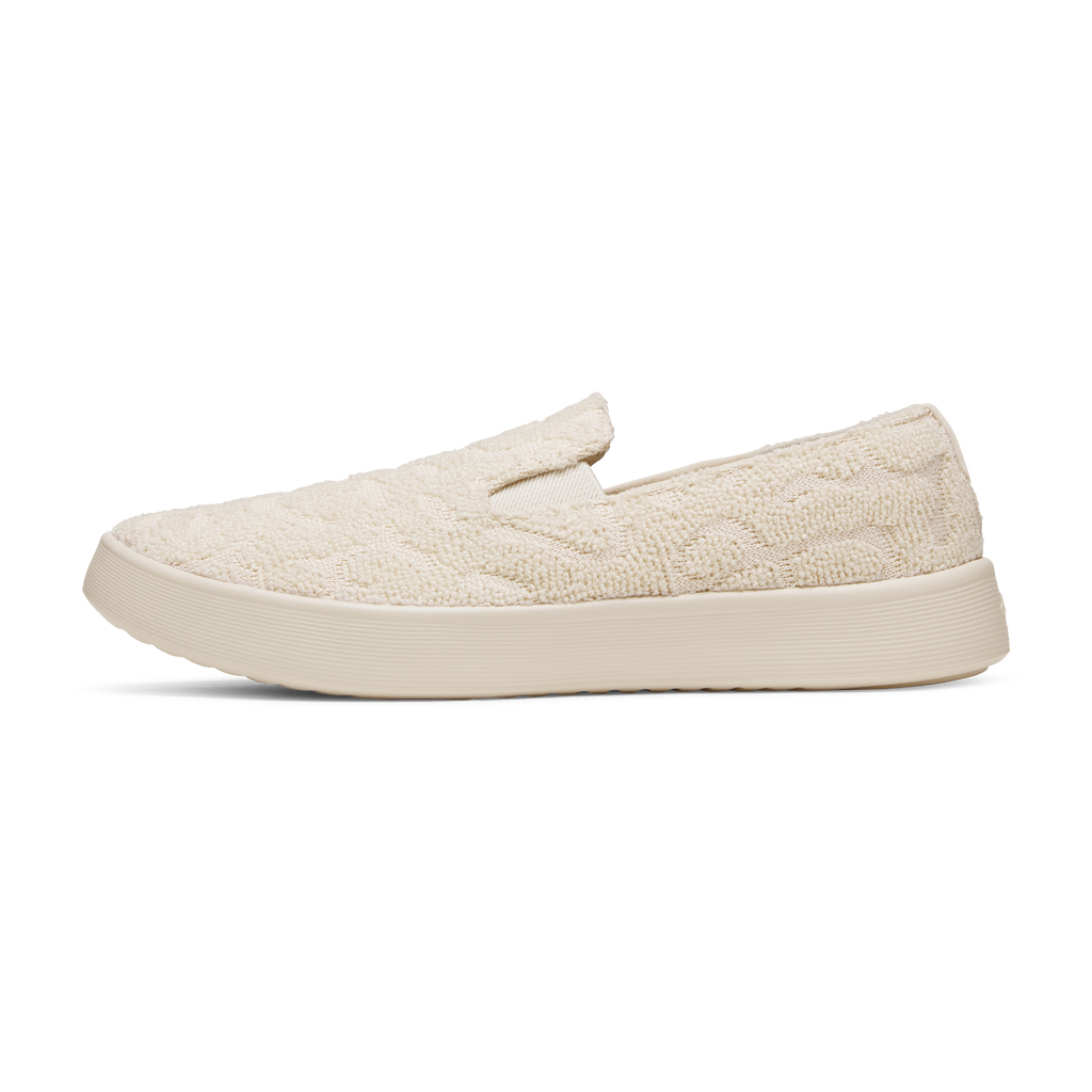 Men's Cruiser Slip On Terry - Warm White (Warm White Sole)