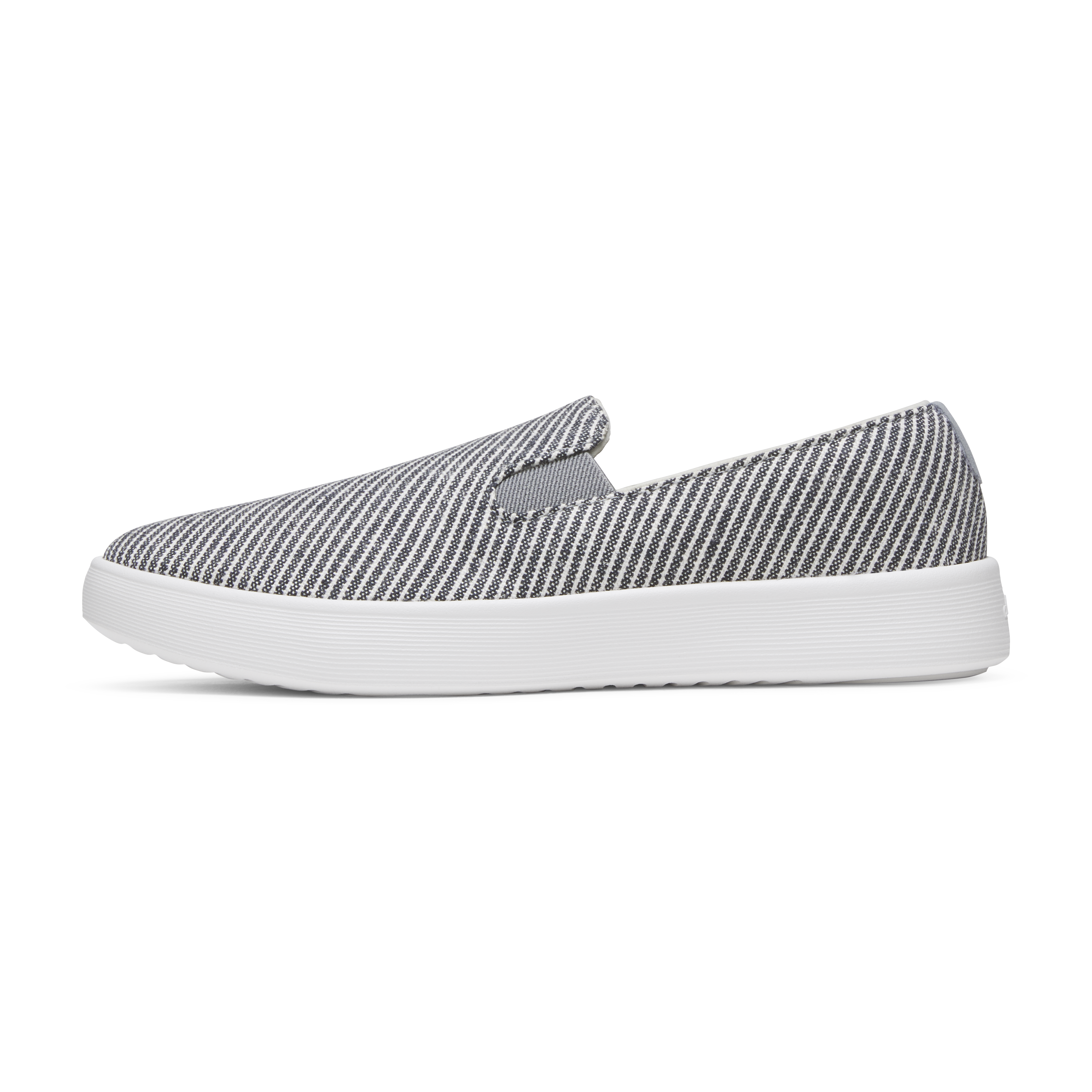 Men's Canvas Cruiser Slip On - Deep Navy Stripes (Blizzard Sole) image 1