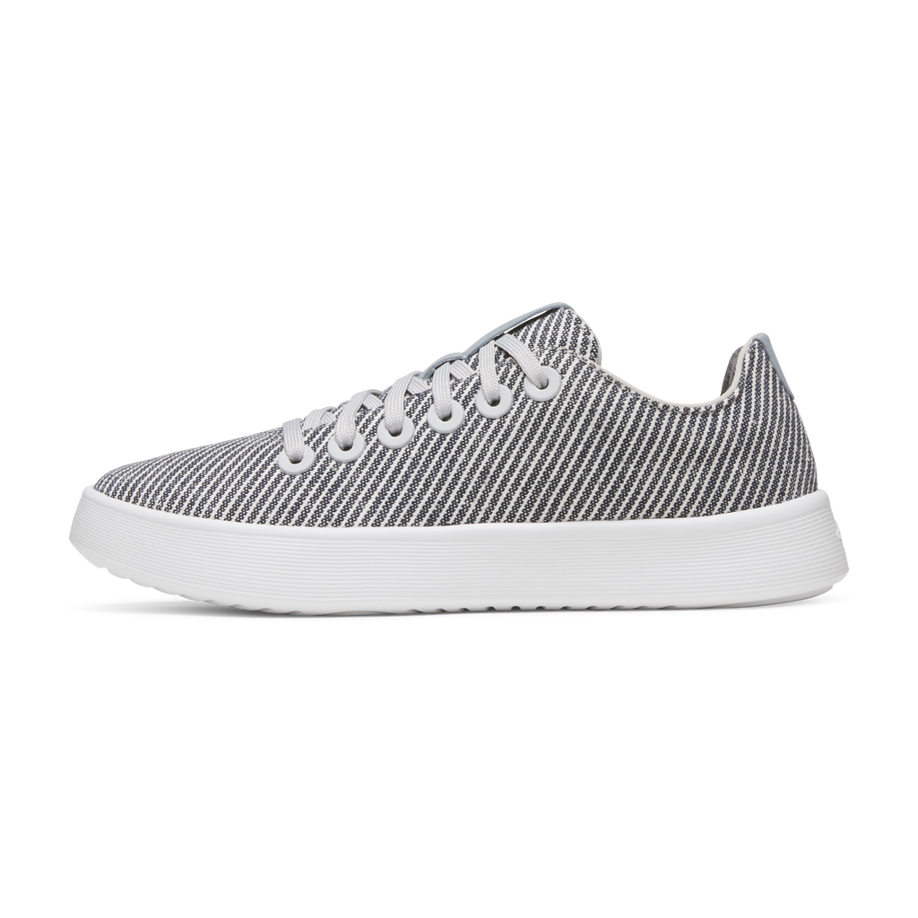 Women's Canvas Cruiser - Deep Navy Stripes (Blizzard Sole)