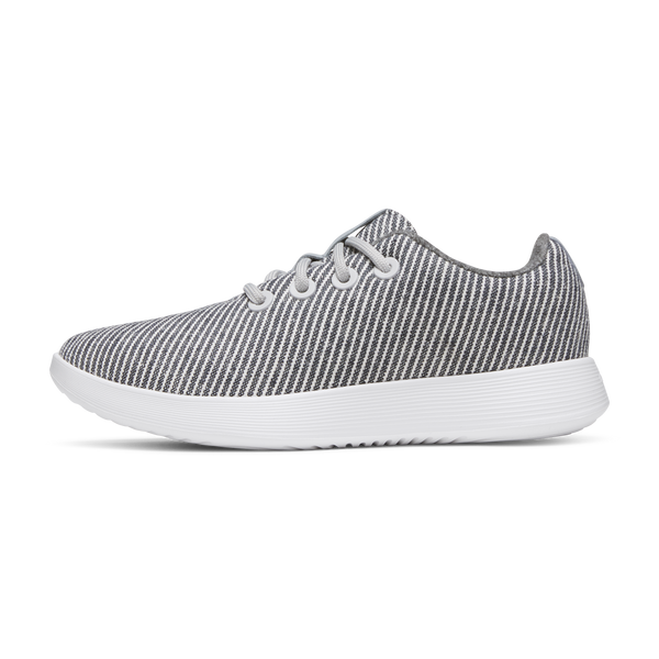 Women's Canvas Runner NZ - Deep Navy Stripes (Blizzard Sole)