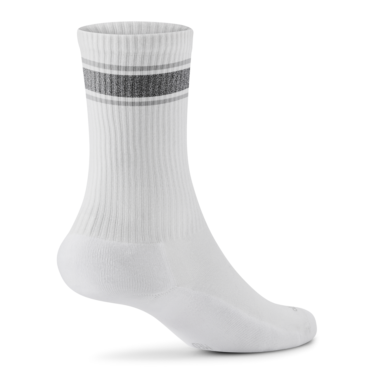 Anytime Crew Sock - Blizzard, Natural Grey Heather (Light Grey Sole)