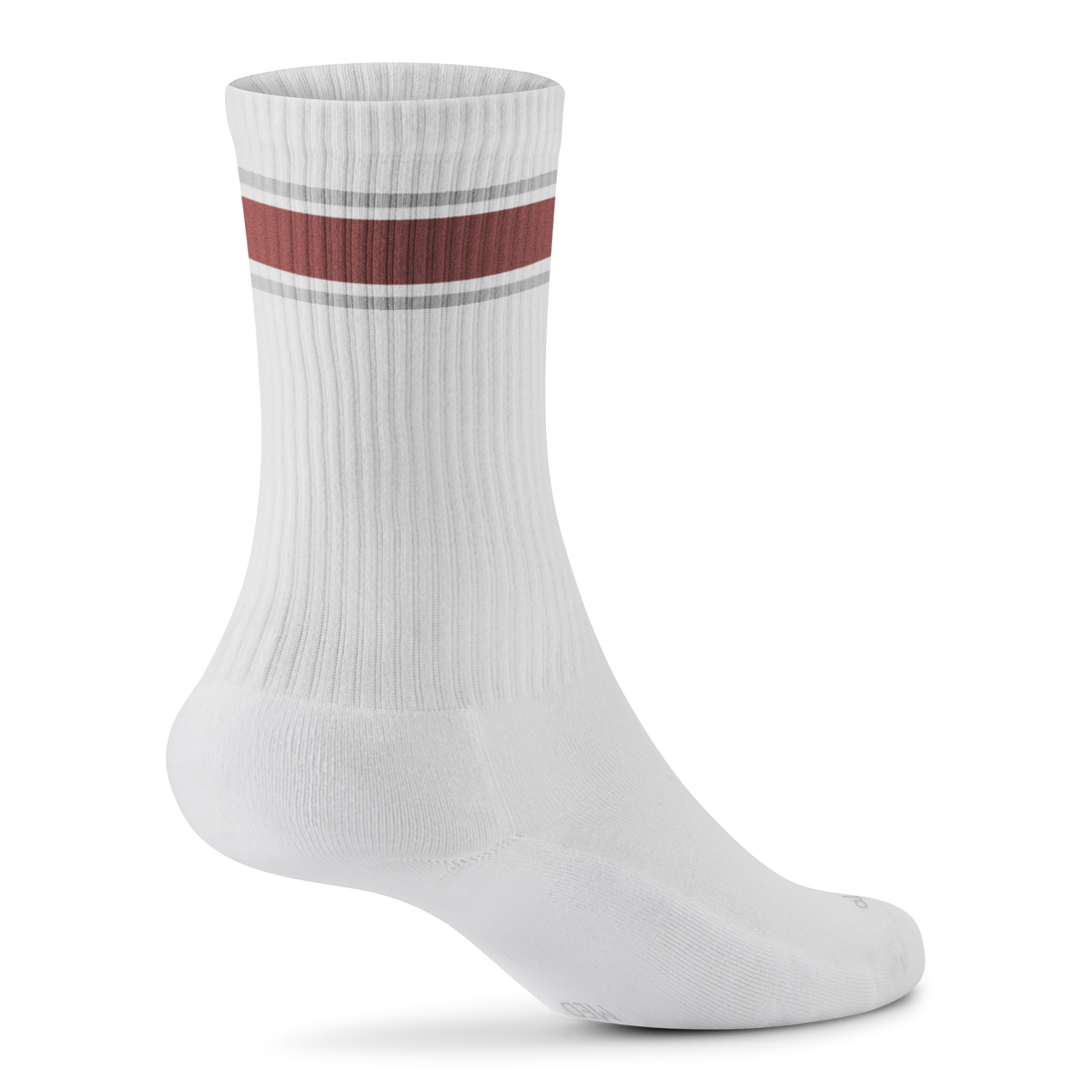 Anytime Crew Sock - Blizzard, Spice (Light Grey Sole)