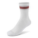 Anytime Crew Sock - Blizzard, Spice (Light Grey Sole)
