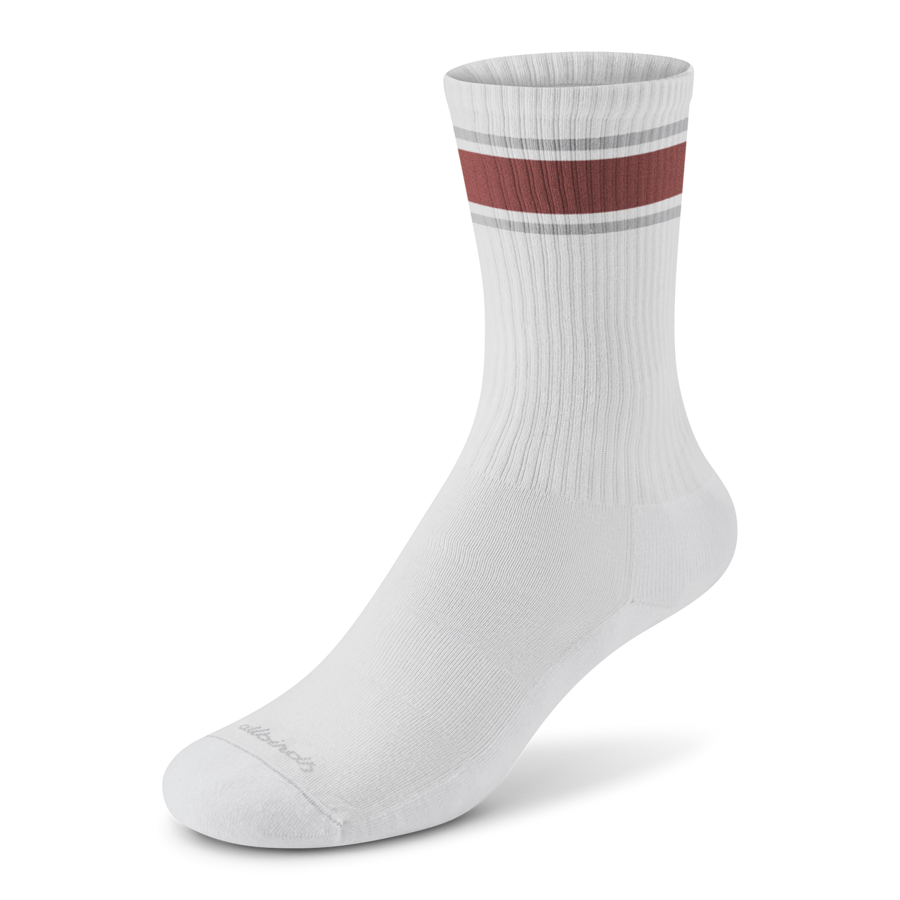 Anytime Crew Sock - Blizzard, Spice (Light Grey Sole)