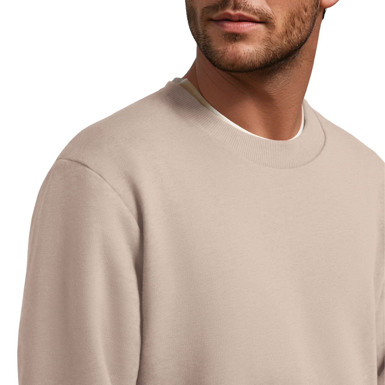 Men's Merino Blend Sweatshirt - Mushroom