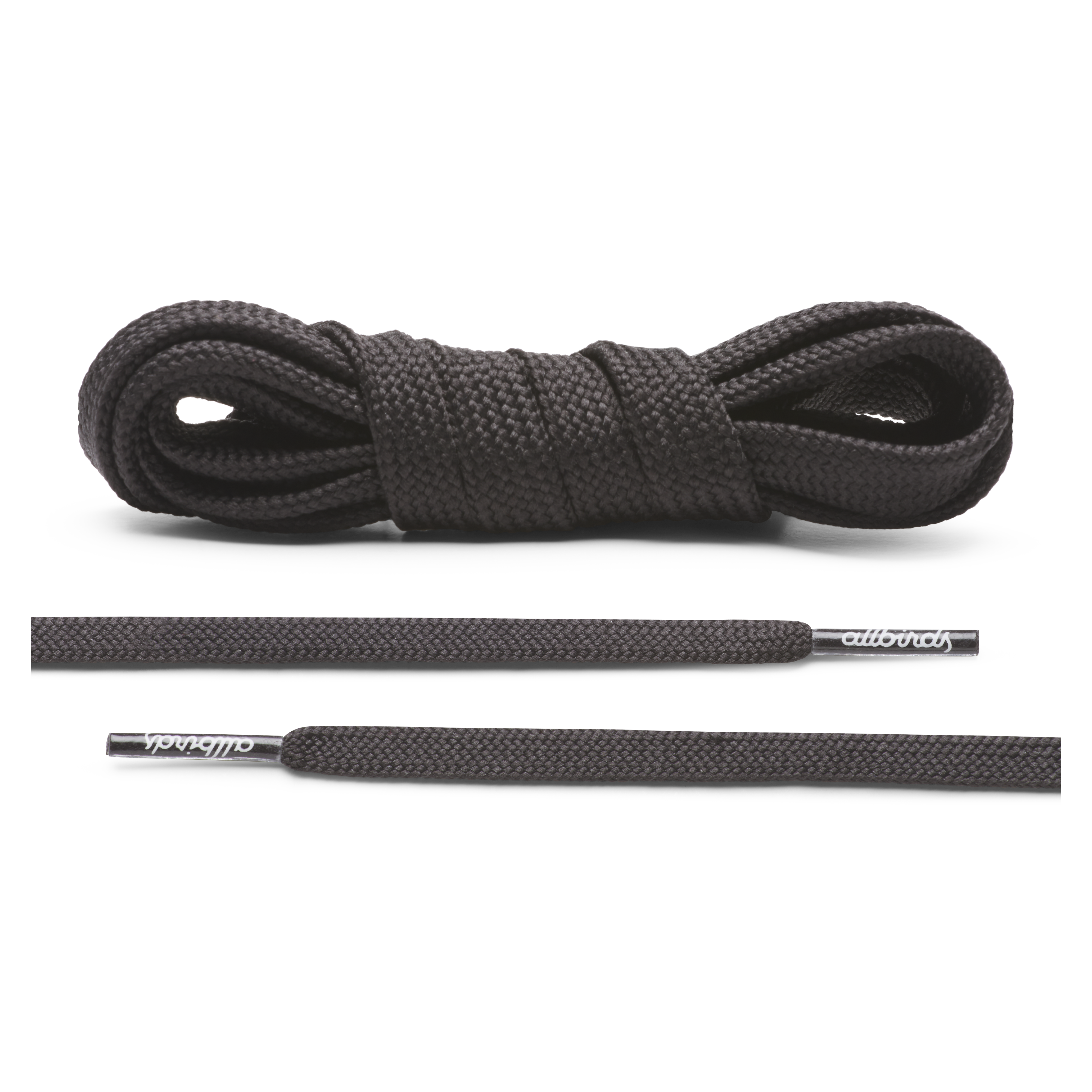 Allbirds Laces - True Black - Flat