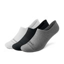 Anytime No Show Heel Grip Sock - Blizzard, Natural Black, Natural Grey Heather