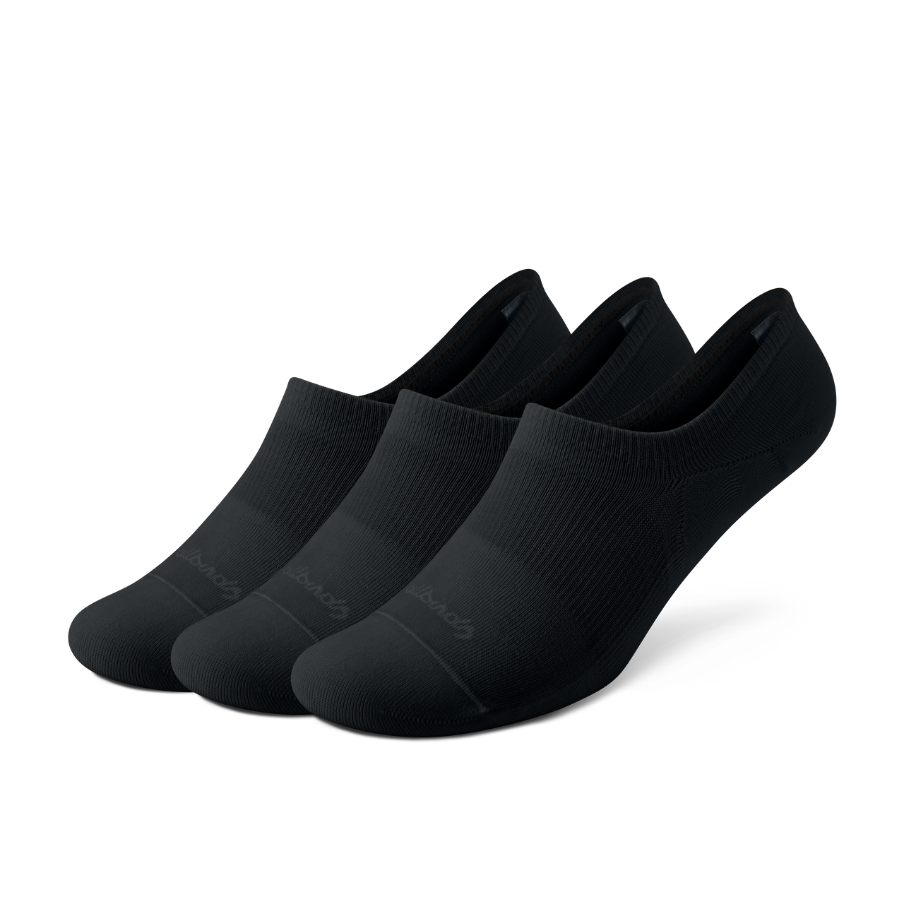 Anytime No Show Heel Grip Sock - Natural Black, Natural Black, Natural Black