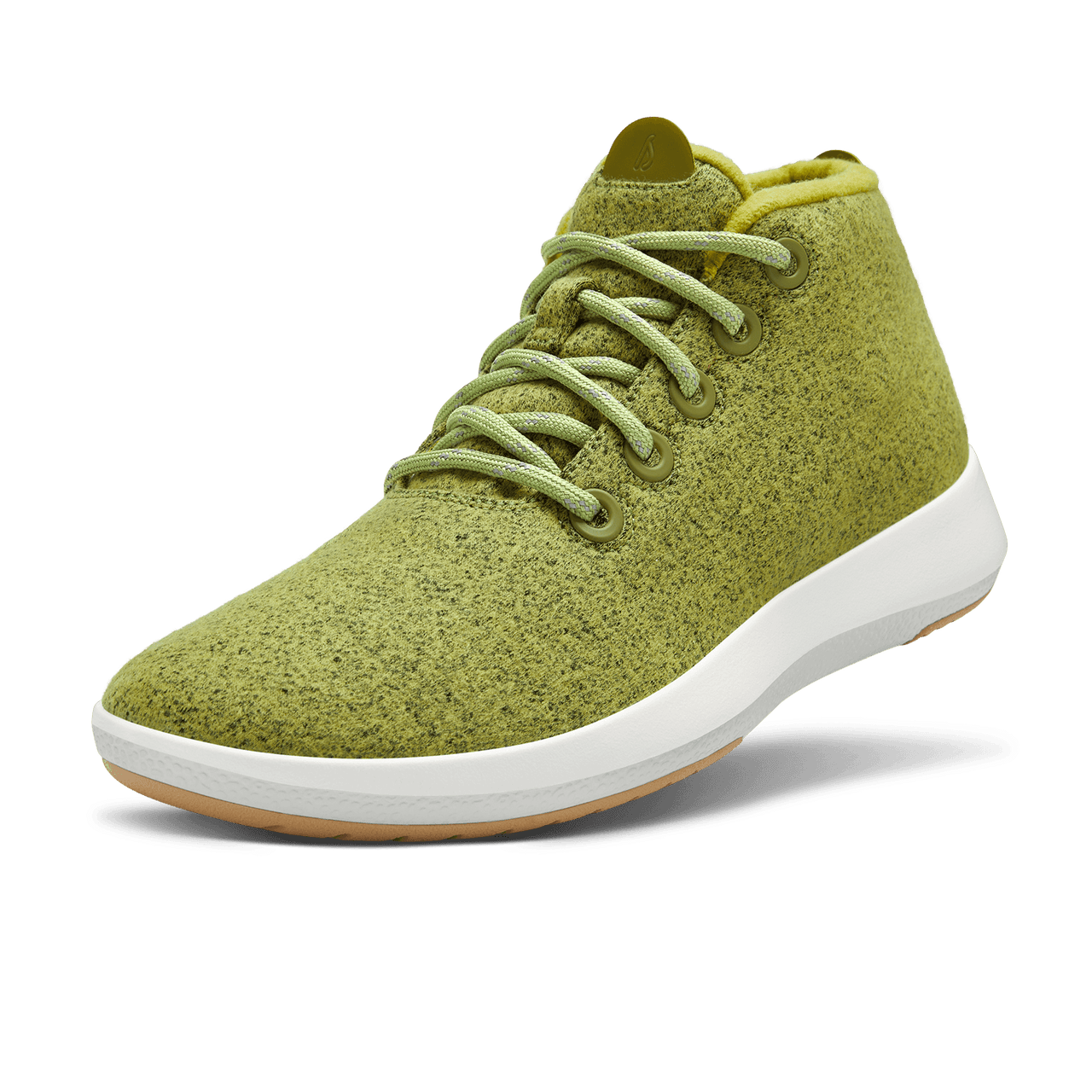 Women's Wool Runner-up Mizzles - Hazy Lime (Natural White Sole)
