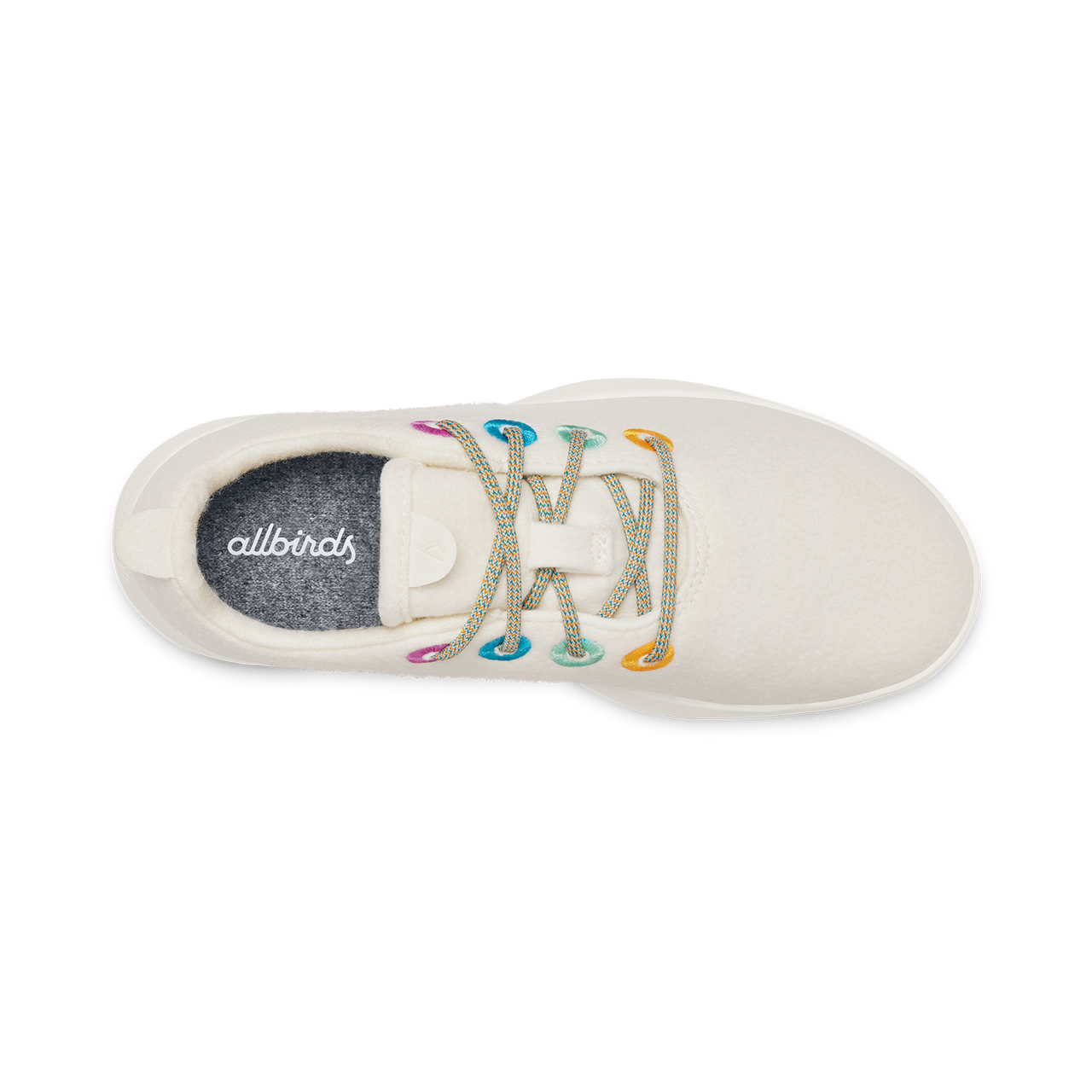 Smallbirds Wool Runners - Big Kids - Natural White (Natural White Sole)