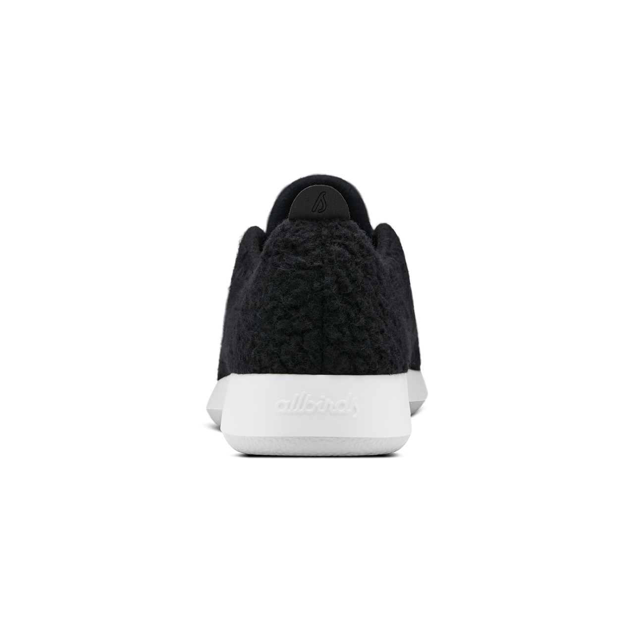 Men's Wool Runner Fluffs - Natural Black (Natural White Sole)
