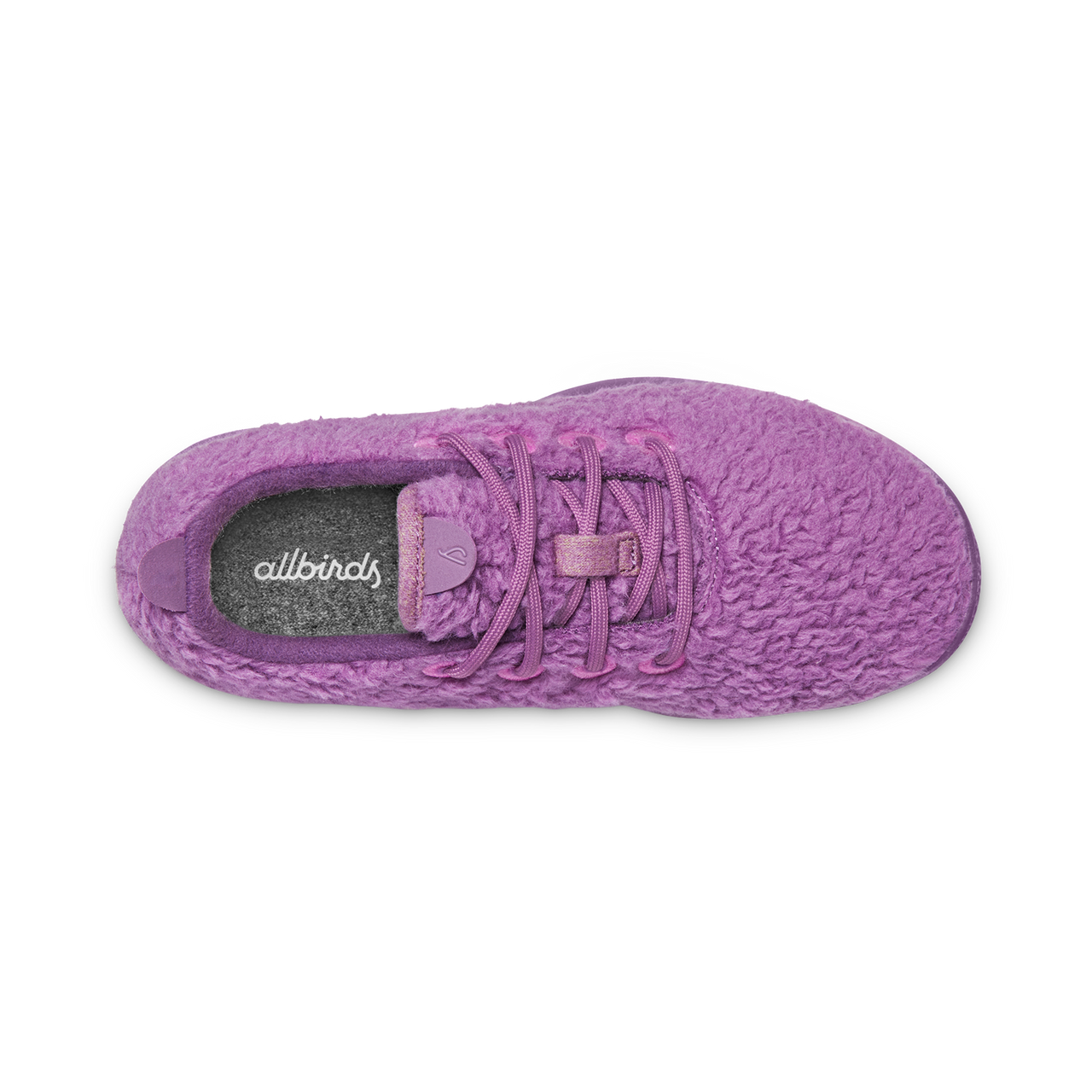 Smallbirds Wool Runners - Big Kids - Lux Purple Fluffs (Lux Purple Sole)