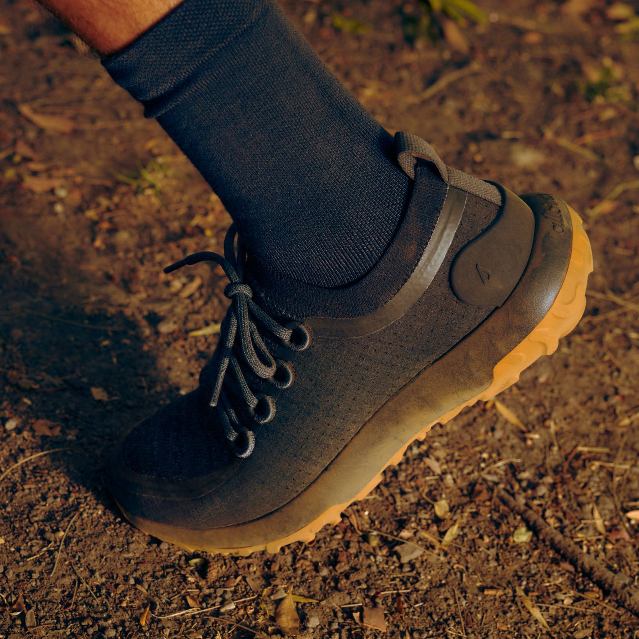 Men's Trail Runner - Medium Grey (Rugged Khaki Sole) - 1