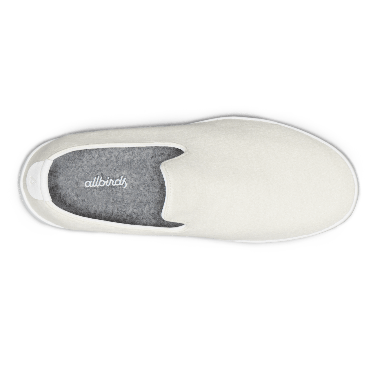 Men's Wool Lounger - Natural White (White Sole)
