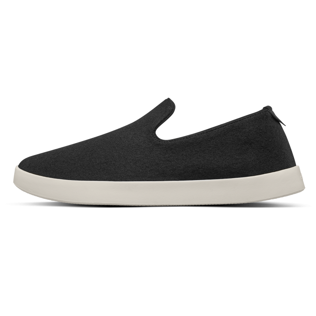 Men's Wool Lounger - True Black (Cream Sole)