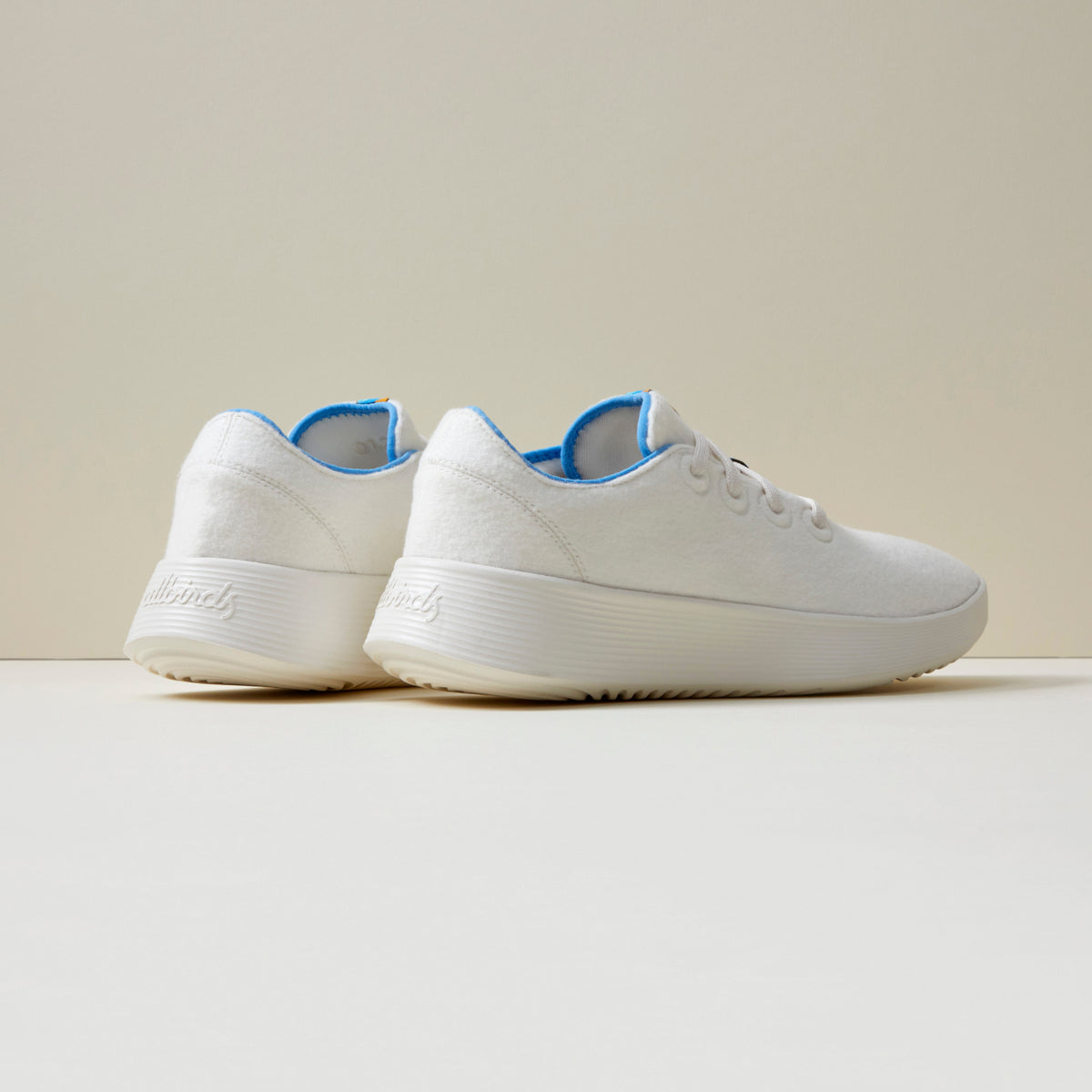 Men's Wool Runner Go - Natural White/NZ Blue (Natural White Sole)