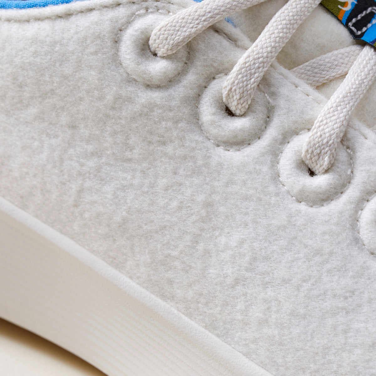 Men's Wool Runner Go - Natural White/NZ Blue (Natural White Sole)