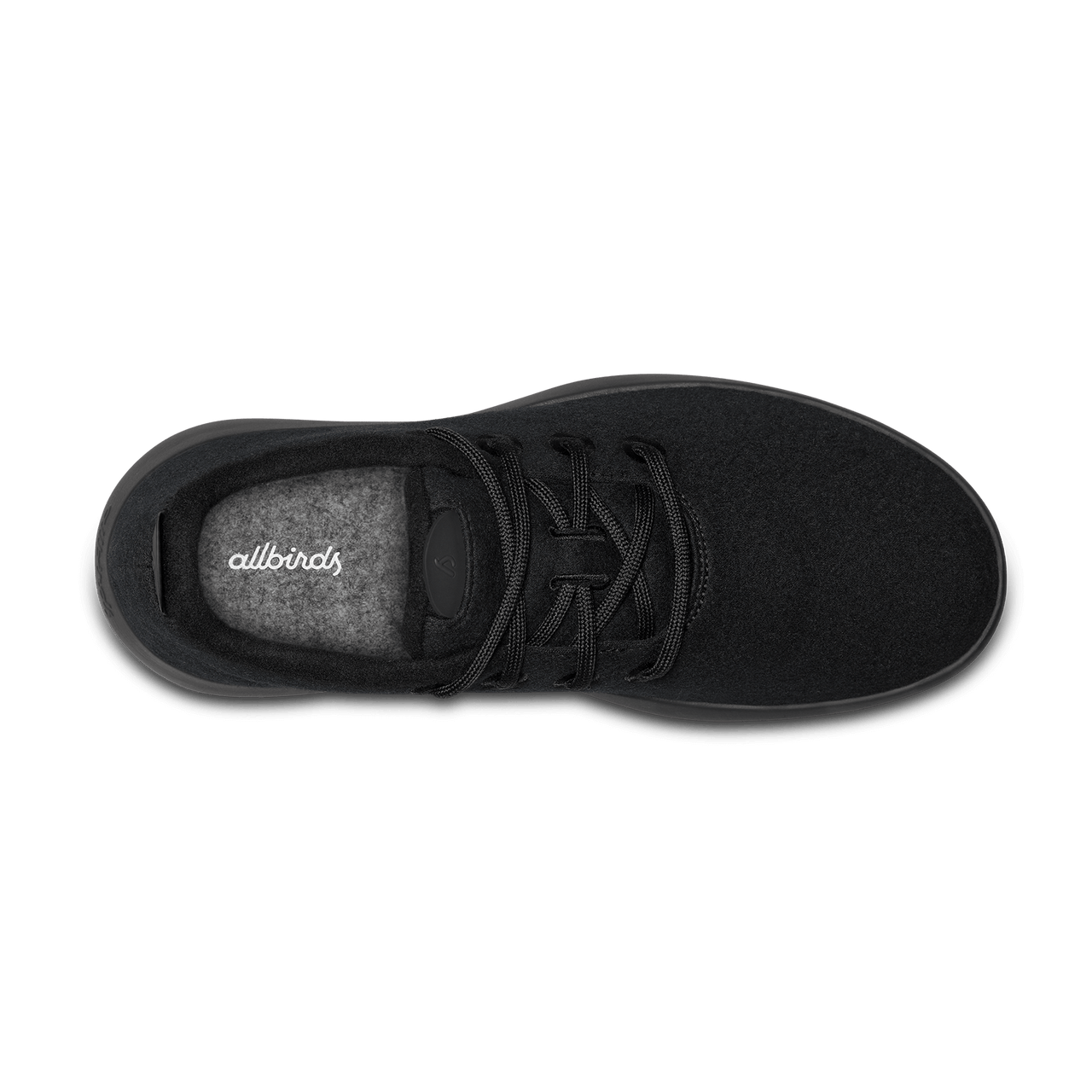 Men's Wool Runner Mizzles - True Black (Black Sole)