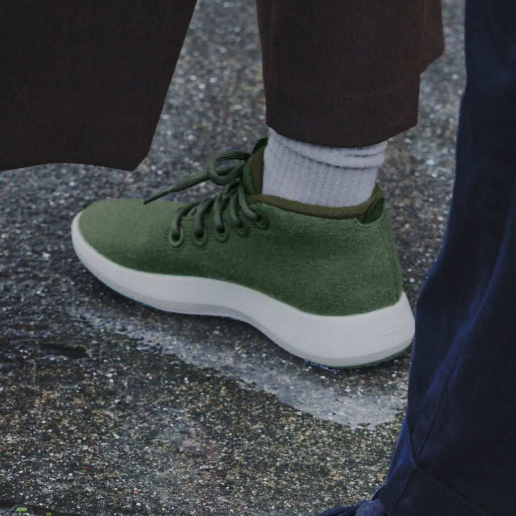 Allbirds Wool Runner Up Muzzles Sneakers High Top Athletic Shoes Green Men 11 Travel Tuesday: Allbirds Wool Runner-Up Mizzles Review | by  main image 4