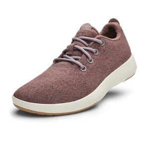 Women s Wool Runner Mizzles Stormy Mauve Natural White Sole