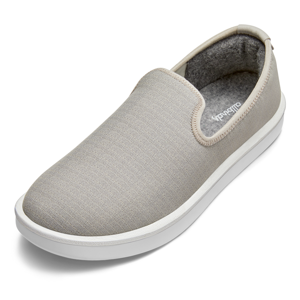 Men's Wool Lounger Woven - Pewter Grey (Blizzard Sole)