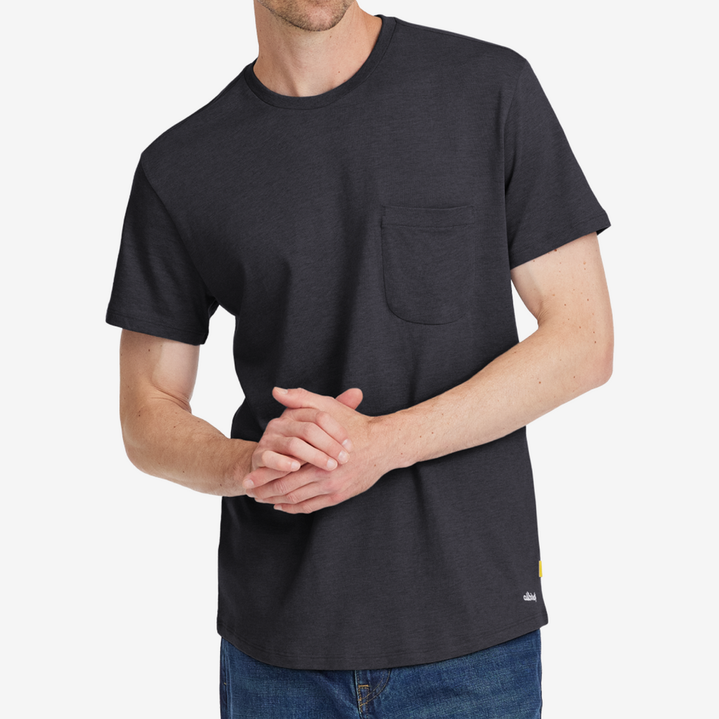 Men's Soft Merino Tee - Medium Grey