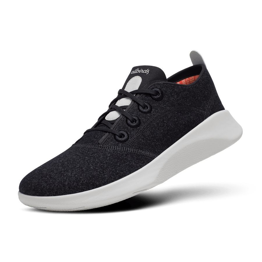 Men s SuperLight Wool Runners Natural Black Light Grey Sole