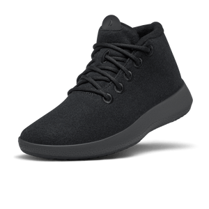 Women's Wool Runner-up Mizzles - True Black (Black Sole) - Size 5